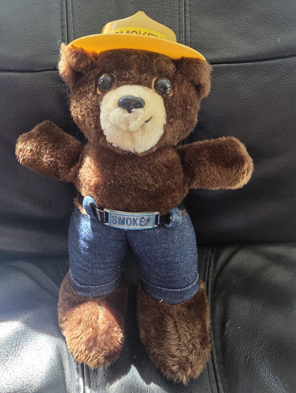 Vintage 1980 Smokey The Bear 14" Plush Stuffed Animal Toy Dakin Tag